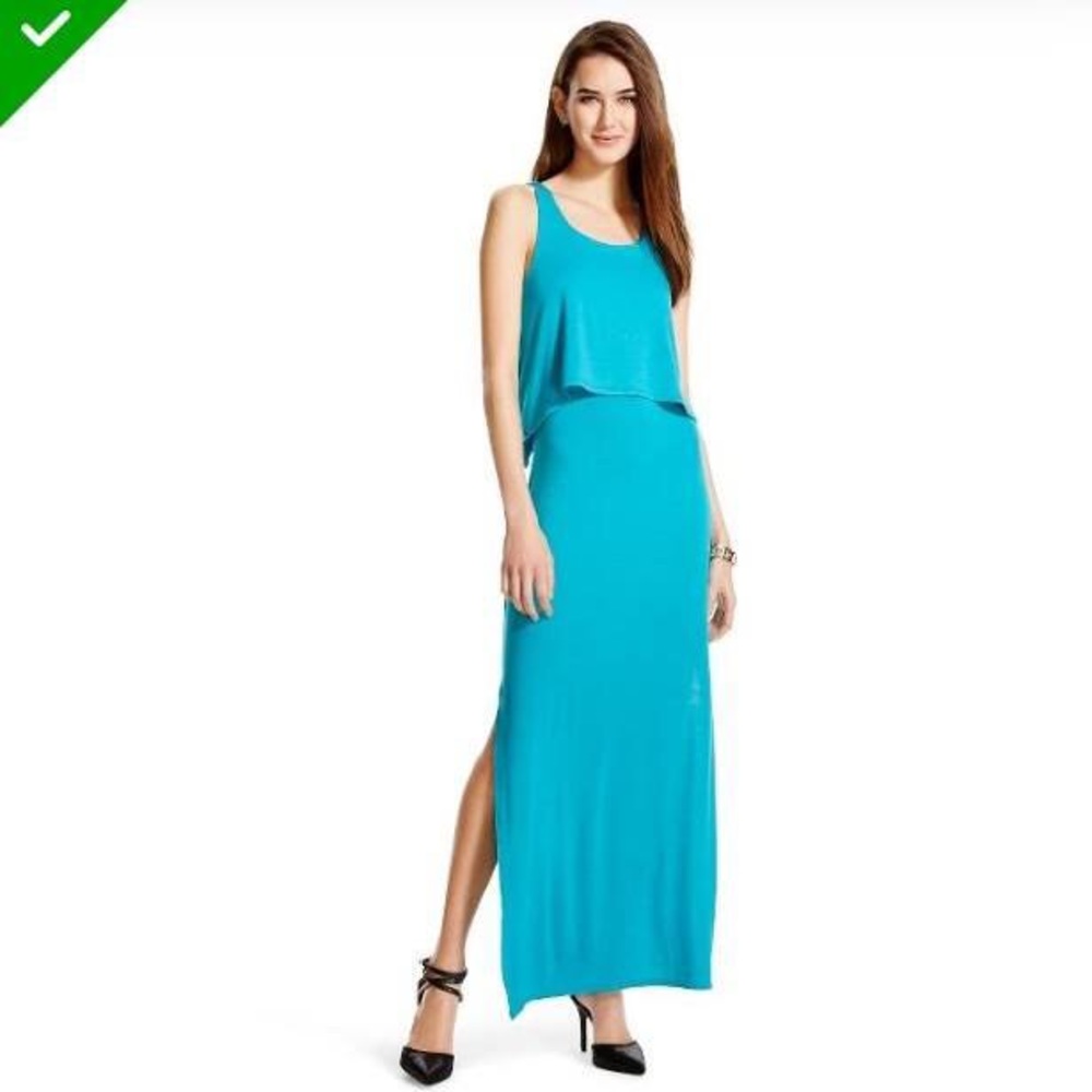 Mossimo turquoise summer maxi dress